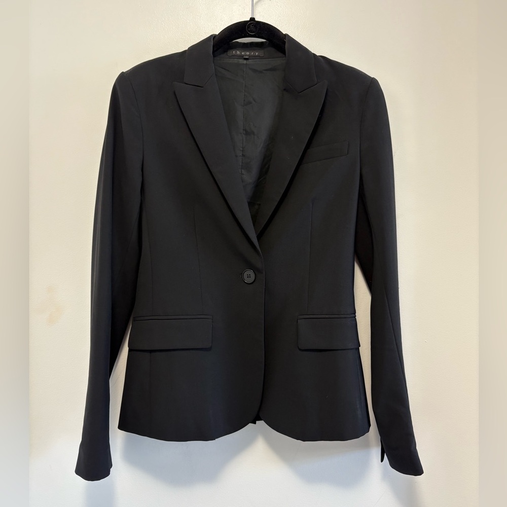 Theory Slim Fit Black Blazer